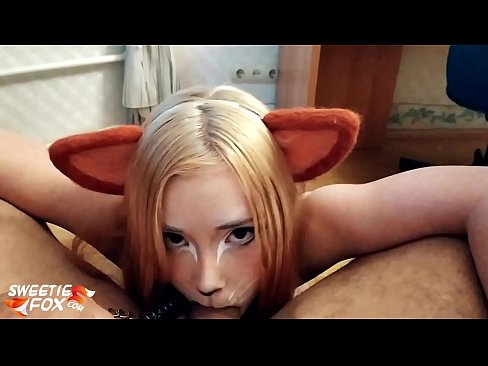 ❤️ Kitsune залгих дик, булэг нь түүний аманд ️❌ Порно манайд ❌❤
